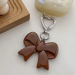 Acrylic Bow Tie Keychains Advanced Temperament Pendant Couple Friend Backpack Car Keychain for Gift