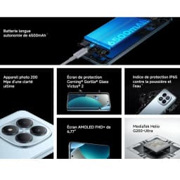Xiaomi Redmi Note 15 Pro 4G Smartphone MediaTek Helio G200-Ultra 6.77' AMOLED Display 200MP Ultimate-Clarity Camera 6500mAh(typ) Battery IP65 Waterproof NFC