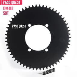 PASS QUEST X110BCD AERO Narrow Wide Chainring for R3000/4700/5800/6800/DA9000 Chainwheel BLACK Gravel Folding Bike Available