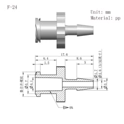 Luer Lock Adapter PP Plastic Air Valve Pipe Dispensing Glue Subpackaging Syringe Barrel Fitting Connector