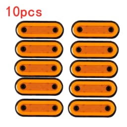 10pcs 12V-24V Truck Side Marker Light LED Trailer Lights Reflector Bus Van Clearance Lights For DAF truck For Isuzu
