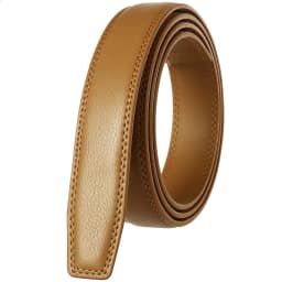 3.0cm 3.1cm Thin Leather Ratchet Belt for Men Women Unisex Genuine Leather Belt Strap Without Buckle Adjustable