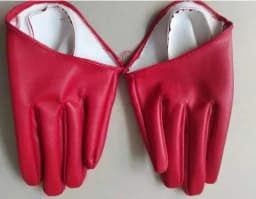 Men Women's Short Design PU Leather Half Palm Motorcycle Gloves Male Female Performance Dancing Gloves R982