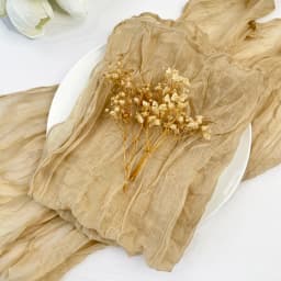 Wedding Table Runner Semi-Sheer Vintage Cheesecloth Gauze Table Decoration Setting Dining Party Christmas Banquets Arches Decor