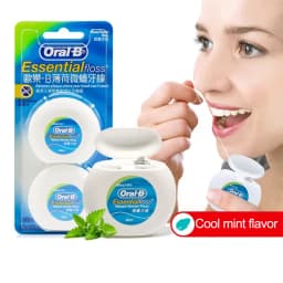 Oral B Essential Floss Smooth Comfort unwaxed Mint Flosser Interdental Deep Clean Remove Plaue Ultra-Fine Dental Floss 50m/Box
