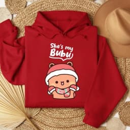 Bubu Dudu Bear Matching Couple Outfit Kawaii Men Women Fall Winter Hoodies Bubu Dudu Cute Printed Clothing Daily Life Apparel