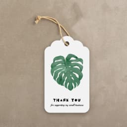 50pcs Hanging Greeting Cards Thank You For Supporting My Small Bussiness DIY Packaging Supplies Label Tag Gift Box Decoration