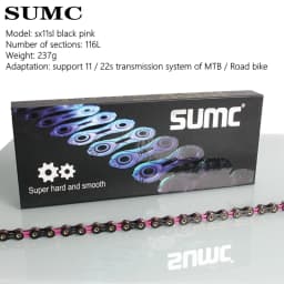 SUMC X11SL X12SL Bicycle Chain Speed MTB Road Bike Diamond Chains Ultralight Mountain Bicycle 11 12S Chains Fit for Shimano Sram