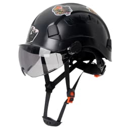Construction Safety Helmet with Visor DIY Stickers For Engineer ABS Hard Hat Industrial Work Cap Rescue Head Protection CE ANSI