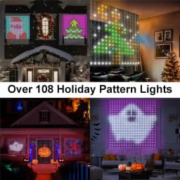 400-800 LED Smart Curtain Lights String Lights with App Remote Control Music Sync Christmas Curtain String Outdoor Fairy Lights