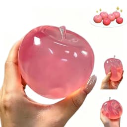 Red Pink Green Apple Squishy Stress Balls Soft Slow Rising Squeeze Sensory Fidget Toys ADHD Autism Relieve Anxiety Best Gifts
