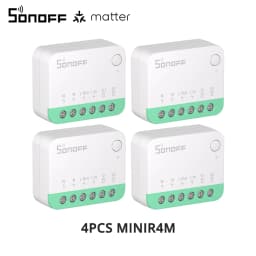 1-20PCS SONOFF MINIR4M Matter Wifi Smart Switch Mini Home Automation Module Local Connection for Alexa Google Home SmartThings