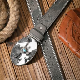 A Casual and Retro Belt, a Waist Accessory for Western-Style Clothing, Metal Buckle, PU Belt, Suitable for Both Men and Women