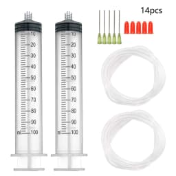 5 Pcs/Set Dispensing Syringe Blunt Needles 5ml Syringes, Needle 14G 15G 18G 20G 21G
