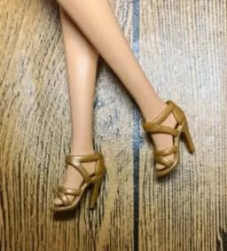 High heels Doll flat feet shoes white boots gifts accessories for your 1/6 Barb dolls TpQ88