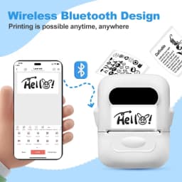 Marklife P50 Mini Label Printer Support Portable Thermal Printer Self-adhesive Labels Printer Tag Stickers Maker Or 1 Roll Label