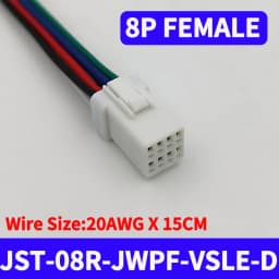 5/20 SETS JST02T/02R-JWPF-VSLE JWPF Series Male Female Plug Docking Harness Mini Car Motorcycle With 20AWG 15CM Wire Connector