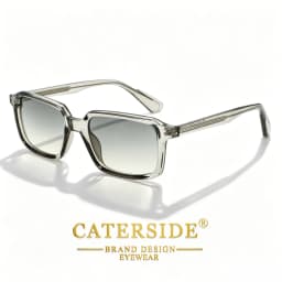 CATERSID Men's Sunglasses Square Frame Cellulose Propionate Temple Tips Sun Glasses Women's Outdoor Travel Driving Glasses UV400