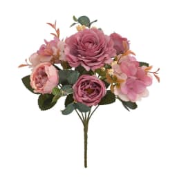 Artificial Flowers Retro Silk Rose Bouquet Hydrangea Peony Vintage Bride Holding Fake Plants Home Wedding Decoration Accessories