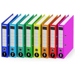 5pcs/Bag Number 1-50 Color Circular Adhesive Sticker -1 Inch Waterproof Code Number Label Clothing Size Label