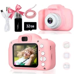 Super Cute Children Camera 1080P HD Toddler Digital Video Camera 2.0-inch Kids Camera with Silicone Cases Toys for Christmas