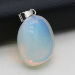 Natural Semi-precious Stone Pendant Irregular Cherry Blossom Agate for DIY Jewelry Making Necklace Size15x20-18x25