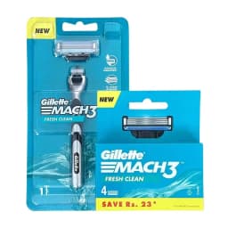 Gillette Mach 3 Classic 3-layer Blade Men's Razor Manual Shaver