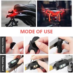 Universal Strobe Light for Motorcycle USB Car Warning Lamp LED Anti-Collision Bike Drone Night Flying Mini Flashing Signal Light