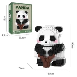 NEW 18 Styles Panda Micro Blocks Building Set Cute Panda Animal Models Kit DIY Assembly Bricks Kids Birthday Christmas Gift