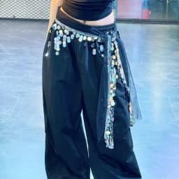 Creative Belly Dance Belt Long Tassel Glitter Sequins Belly Dance Hip Scarf Classic Wrap Skirt Sequin Waist Chain Girls