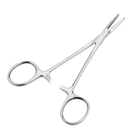 1pc Stainless Steel Hemostatic Forceps Surgical Forceps Tool Hemostat Locking Clamps Forceps Fishing Pliers Curved/Straight Tip