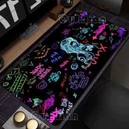 Mouse Pad Gamer Arcane Desk Mat Large Mousepad Gamer Accessories PC Computer Keyboard Deskmat League of Legends Jinx Rubber Mat