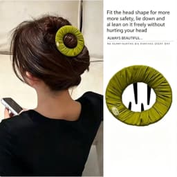 Creative Flat Pancake Hair Claw Clip, Sports Non-Slip Bun Holder, Comfortable No-Pull Hair Accessory for Women, Ideal for Daily