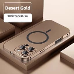Original Aluminum Metal Frame For Magsafe Case For iPhone Air 18 17 16 Pro Max 17 18 Pro Magnetic Charging Shockproof PC Case