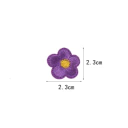 10pcs Small Flower Patches Iron On Embroidered Clothes Applique Diy Bag Hat Shoes Motif Stripes Clothes Accessories Badge