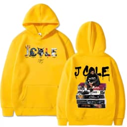 J Cole THE FALL OFF Tour Album 2026 Hoodie Men's Long Sleeve Vintage Fashion Sweatshirt Hip Hop Loose Pullover Hooded Streetwear