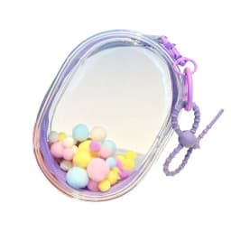 Labubu Cotton Doll Clear PVC Bag Portable Organizer Box Storage Pouch Bag Dustproof Sunproof Rainproof Mystery Box Doll Bag