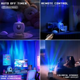 Space Lander Astronaut Galaxy Light Projector Spacecraft Night Light For Bedroom Room Decor Or Chritmas Gift Color Adjustable