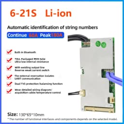 JBD 6S 8S 10S 13S 14S 16S 18S LiFepo4 BMS 24V 36V 48V Smart BMS 20A 30A 40A 50A 60A 80A 100A 120A Balance Lithium 18650 Battery