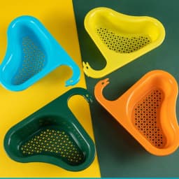 Swan Drain Basket Creative Multi Functional Non Punching Kitchen Sink Fruit And Vegetable Wash Pot Filter Basket Filter Frame