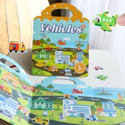 Kids' Reusable DIY Sticker Books Multi-Theme Bubble Paste Book Stickers Portable Montessori Sticker Toy Gifts for Children