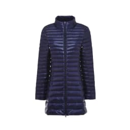 Winter Lightweight Down Jacket Women Mid Length White Duck Down Puffer Coat Woman Portable Slim Fit Fashion Outerwear JK-070