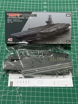 4D Assembled Ship Model Liaoning Battleship Modern Class Battleship Aircraft Carrier Model Military Warship Model Toy