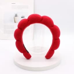 Women Girls Sponge Co Spa Makeup Bubble Terry Cloth Headband Puffy Retro Hair Bands Soft Hairband Headwear