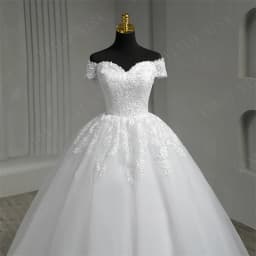 Real Video White Off The Shoulder Vestido De Noiva Wedding Dress Plus Size Vestidos De Novia Bridal Tulle Mariage Customized