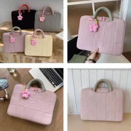 Puffy Laptop Sleeve 14/16 Inch Commuter Laptop Briefcase Notebook Sleeve Notebook Case Portable Handbag for Women