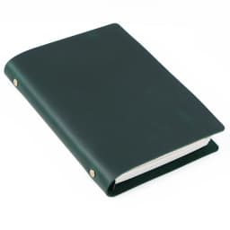 AIGUONIU Classic Leather Rings Binder Notebook A5 Genuine Leather Cover Journal Diary Sketchbook Planner Stationery
