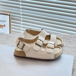 Summer Classic Kids Open-Toe Sandals Non-slip Boys Girls Fashion Beach Sandals Breathable Outdoor Children School Flat Sandals