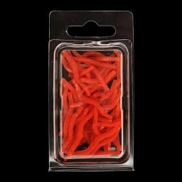 BURLE Lifelike Fishy Smell Red Soft Lures Simulation Earthworm Red Worms Artificial Fishing Lures