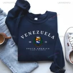 Venezuela-Graphic-Sweatshirt-Venezuela-Badge-Pullovers-Gift-Venezuela-South-America-South-America-Shirt-Soft-Comfortable-Sweater